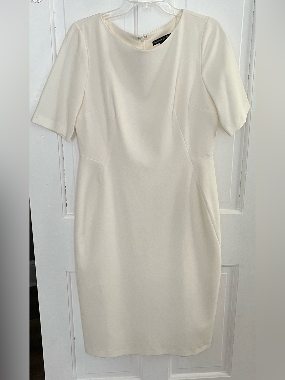 Preston & York White Sheath midi Dress size 10